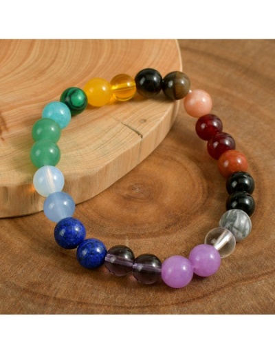 Replica 7 Chakras Meditation Tiger Eye Crystal Bracelet #801751 $10.75 USD for Wholesale