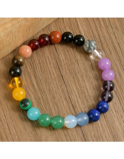 Replica 7 Chakras Meditation Tiger Eye Crystal Bracelet #801751 $10.75 USD for Wholesale