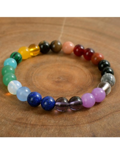 Replica 7 Chakras Meditation Tiger Eye Crystal Bracelet #801751 $10.75 USD for Wholesale