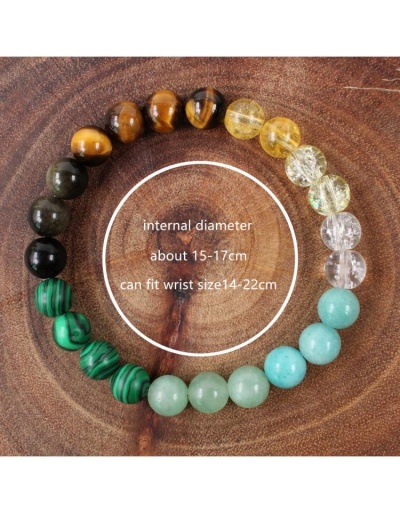 Replica Citrine Malachite Attract Wealth Crystal Bracelet #801754 $9.72 USD for Wholesale