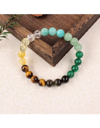 Replica Citrine Malachite Attract Wealth Crystal Bracelet #801754 $9.72 USD for Wholesale