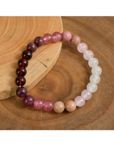 Replica Chalcedony Rufous Wooden 8mm Love Spell Bracelet #801755 $7.95 USD for Wholesale