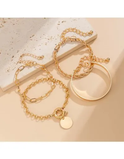 Replica Chic Metal Chain Bracelet #801758 $11.20 USD for Wholesale