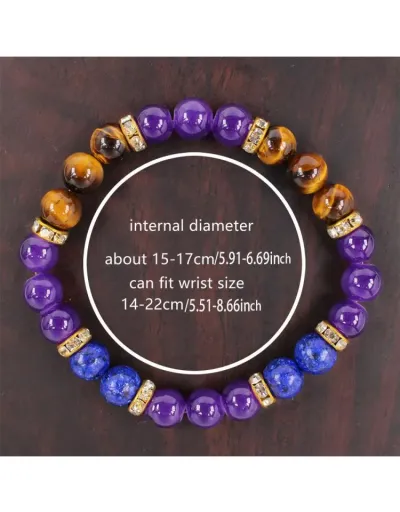 Replica Mental Clarity Focus Concentration Purple Bracelet #801764 $9.80 USD for Wholesale