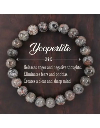 Releases Negative Thoughts Create Clear Minds Flaming Stone Bracelet #801765 $8.90 USD, Wholesale Fashion 