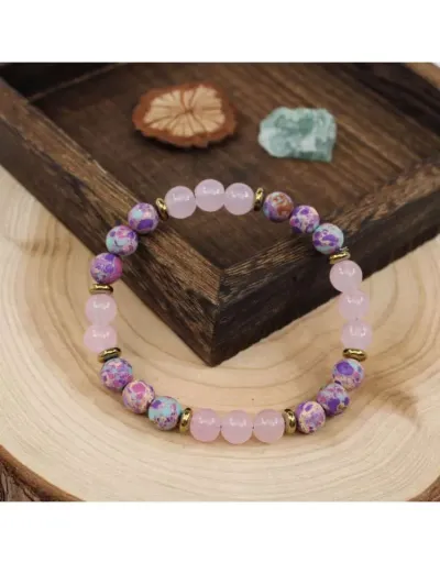 Replica Wonderful Love Imperial Stone Crystal Bracelet #801767 $9.30 USD for Wholesale