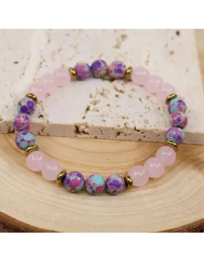 Replica Wonderful Love Imperial Stone Crystal Bracelet #801767 $9.30 USD for Wholesale