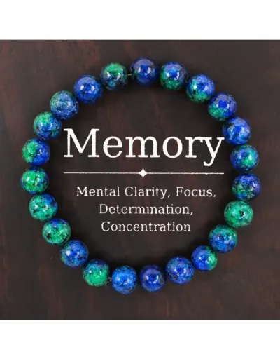 Mental Clarity Focus Determination Concentration African Pine Crystal Bracelet #801768 $9.53 USD, Wholesale Fashion 