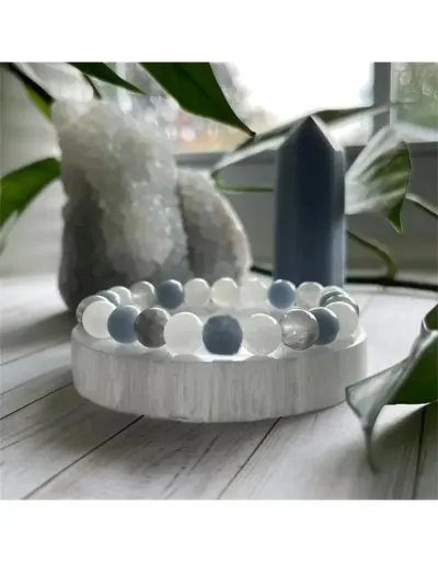 Replica Aquamarine Gray Agate Inner Peace Bracelet #801772 $9.26 USD for Wholesale