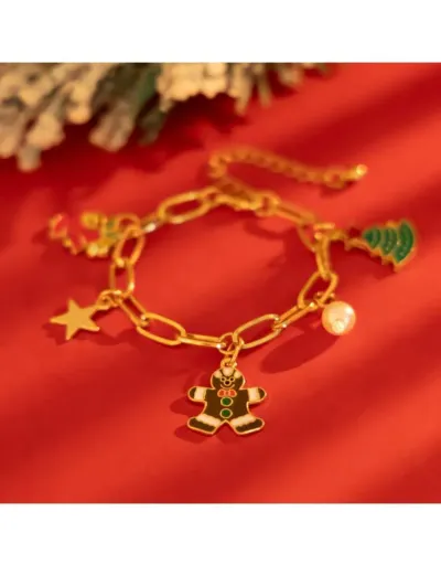 Replica Cartoon Pattern Christmas Bracelet #801774 $7.18 USD for Wholesale