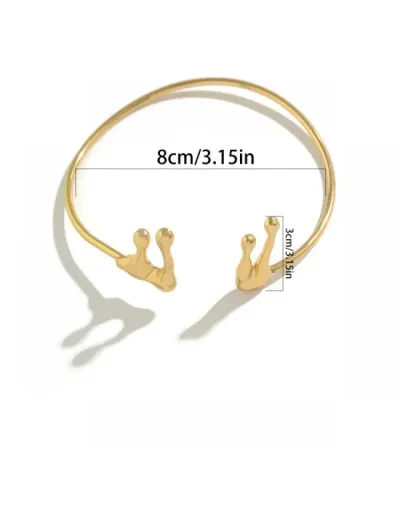 Replica Irregular Electroplating European Bracelet #801781 $6.80 USD for Wholesale