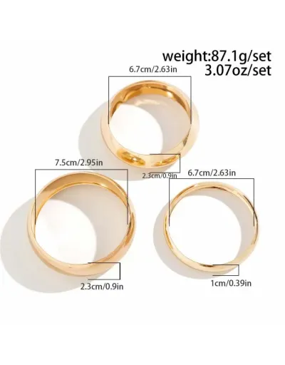 Replica Layered Stainless Steel Annular Bracelet #801784 $7.85 USD for Wholesale