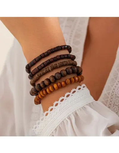 Ethnic Wooden Beads Bracelet #801797 $9.59 USD, Wholesale Fashion 