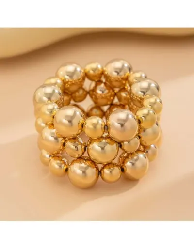 Solid Color Electroplating Retro Bracelet #801798 $8.79 USD, Wholesale Fashion 