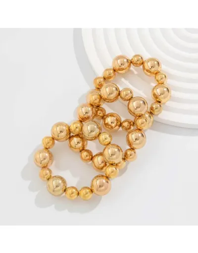 Replica Solid Color Electroplating Retro Bracelet #801798 $8.79 USD for Wholesale