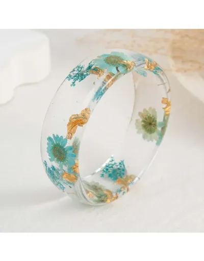 Replica Flowers Plants Acrylic Transparent Bracelet #801801 $13.36 USD for Wholesale