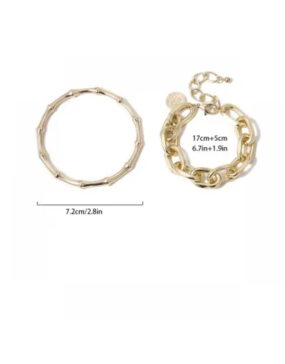 Replica Geometric Electroplating Easy Match Bracelet #801810 $7.88 USD for Wholesale