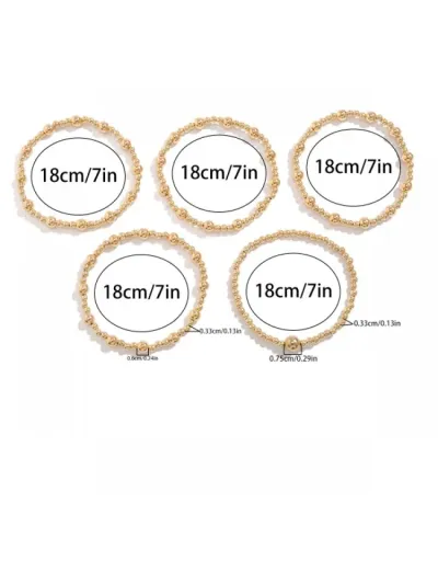 Replica Chain Layered Easy Match Electroplating Bracelet #801815 $5.78 USD for Wholesale