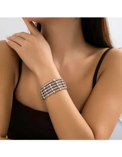 Replica Chain Layered Easy Match Electroplating Bracelet #801815 $5.78 USD for Wholesale