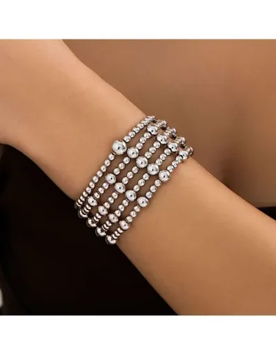 Replica Chain Layered Easy Match Electroplating Bracelet #801815 $5.78 USD for Wholesale