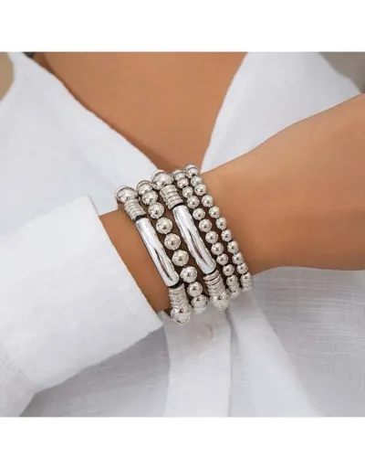 Replica Chain Layered Annular Electroplating Bracelet #801816 $7.44 USD for Wholesale