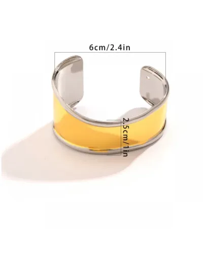 Replica Elegant Geometric Metal European Annular Bracelet #801826 $10.34 USD for Wholesale