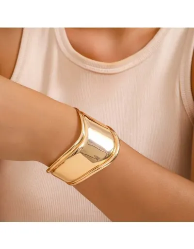 Elegant Geometric Metal European Annular Bracelet #801828 $7.62 USD, Wholesale Fashion 