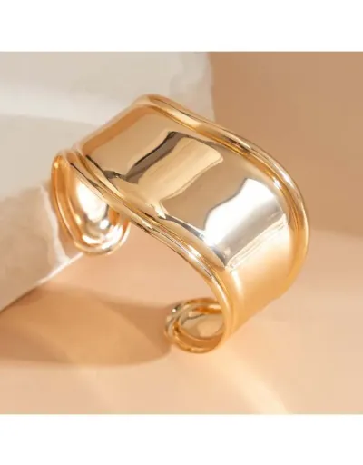 Replica Elegant Geometric Metal European Annular Bracelet #801828 $7.62 USD for Wholesale