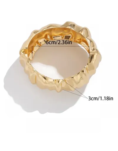 Replica Irregular Electroplating Fashion Bracelet Trendy And Unique #801830 $11.95 USD for Wholesale