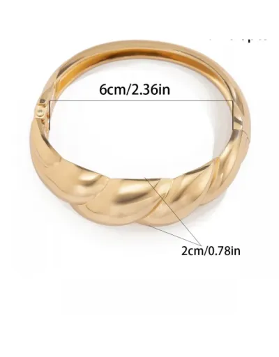 Replica Irregular Electroplating Bracelet Easy Match Jewelry #801833 $11.39 USD for Wholesale