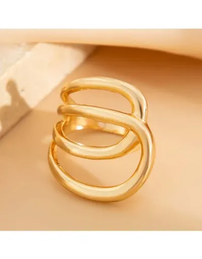 Chic Irregular Metallic Alloy Ring #801840 $7.48 USD, Wholesale Fashion Ring