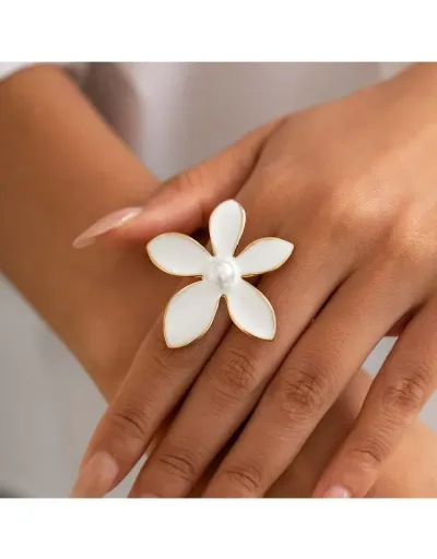 Flower Irregular Pattern Alloy Rings #801844 $5.78 USD, Wholesale Fashion Ring