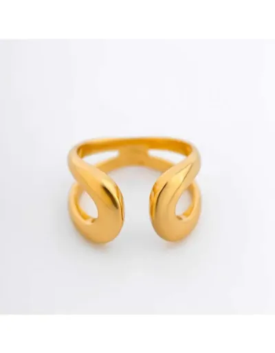 Replica Irregular Electroplated Ring Easy Match Jewelry #801876 $5.93 USD for Wholesale