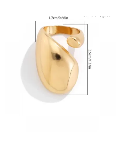 Replica Irregular Electroplating Ring Easy To Mix And Match #801878 $6.10 USD for Wholesale