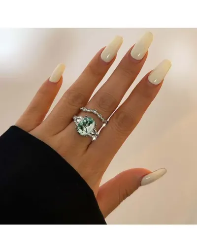 Geometric Electroplating European Rings Set #801884 $7.70 USD, Wholesale Fashion Ring