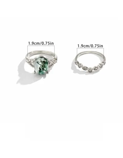 Replica Geometric Electroplating European Rings Set #801884 $7.70 USD for Wholesale