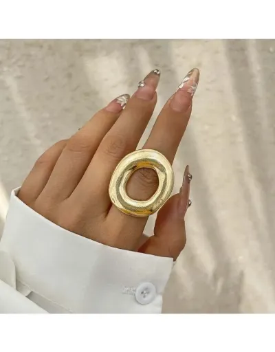 Hollow-out Electroplating European Ring #801886 $6.42 USD, Wholesale Fashion Ring