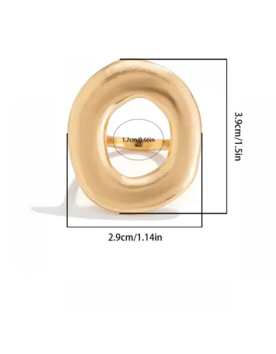 Replica Hollow-out Electroplating European Ring #801886 $6.42 USD for Wholesale