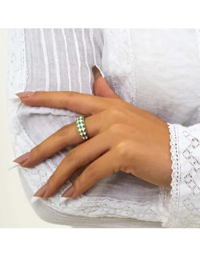 Replica Dots Alloy Circular Ring #801890 $5.08 USD for Wholesale