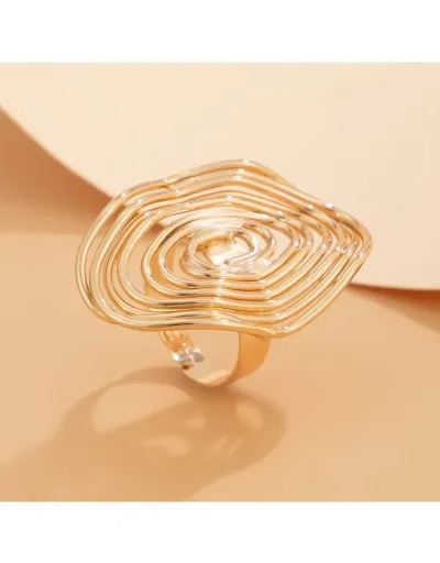 Replica Geometric Metal Annular Ring #801900 $3.90 USD for Wholesale