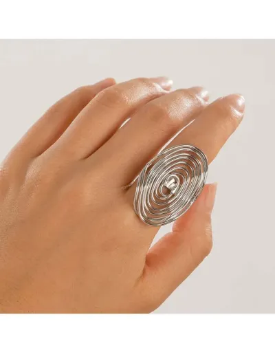 Replica Geometric Metal Annular Ring #801900 $3.90 USD for Wholesale