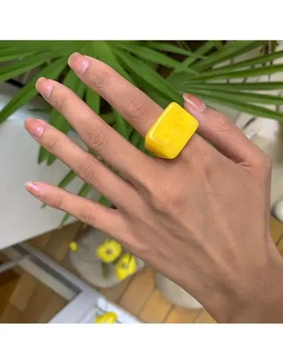 Replica Geometric Plastic Circular Ring #801902 $3.48 USD for Wholesale