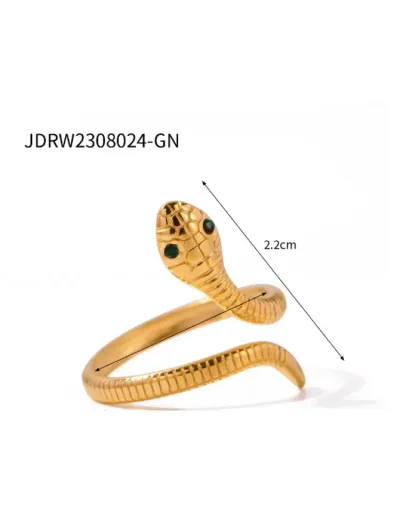 Replica Irregular Pattern Stainless Steel Annular Ring #801907 $10.15 USD for Wholesale