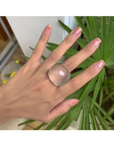 Replica Plain Color Trendy Circular Ring #801908 $3.90 USD for Wholesale