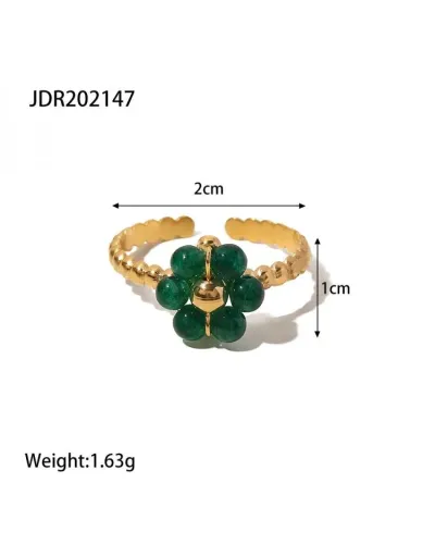 Replica Flower Leisure Circular Ring #801912 $10.82 USD for Wholesale