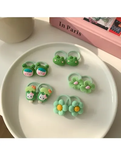 5PCS Flower Animal Figure Adorable Hair Accessories #802128 $8.23 USD, Wholesale Fashion Hair Accessories