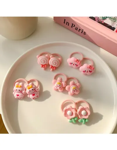 Replica 5PCS Flower Animal Figure Adorable Hair Accessories #802128 $8.23 USD for Wholesale