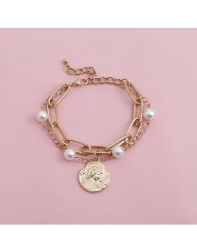 Replica Chain Pattern Alloy Circular Bracelet #802441 $6.06 USD for Wholesale