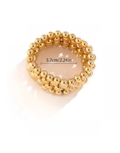 Replica Layered Mixed Material Annular Bracelet #802443 $6.59 USD for Wholesale