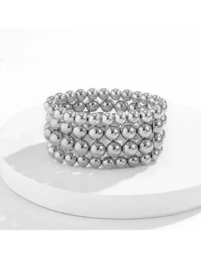 Replica Layered Mixed Material Annular Bracelet #802443 $6.59 USD for Wholesale